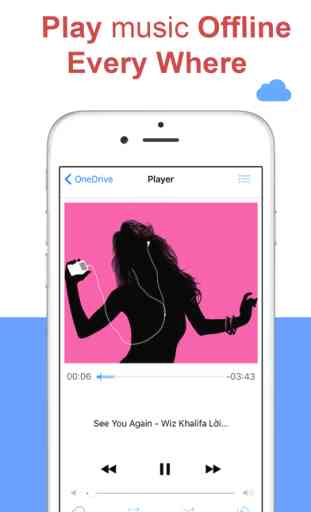 Free Music -  Player & Streamer  for Dropbox, OneDrive & Google Drive 1
