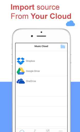 Free Music -  Player & Streamer  for Dropbox, OneDrive & Google Drive 3
