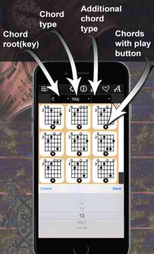 Guitar Chords Compass - learn the chord charts & play them 3