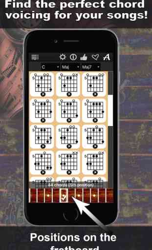 Guitar Chords Compass - learn the chord charts & play them 4