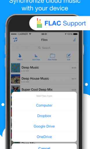 Musicloud - MP3 and FLAC Music Player for Cloud Platforms. 3