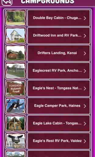 Alaska Campgrounds & RV Parks Ofline Guide 3