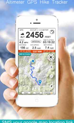 Altimeter GPS Hike Tracker 1