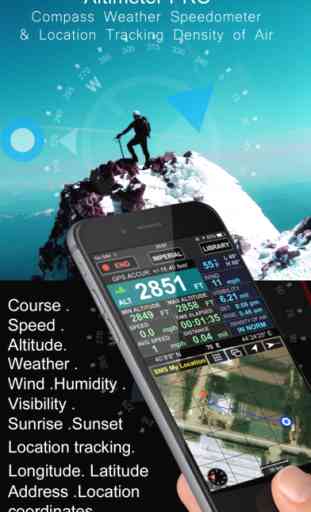Altimeter PRO (Compass Weather Air Density Track) 1