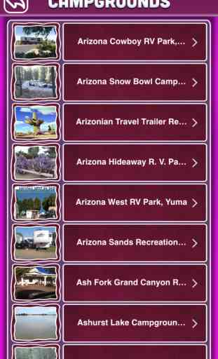 Arizona Campgrounds & RV Parks Offline Guide 3