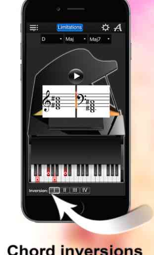 Piano Chords Compass Lite - learn the chord notes & play them 2