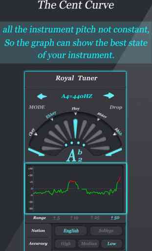 Professional Chromatic tuner - Royal c tuner - tuner master for you 3