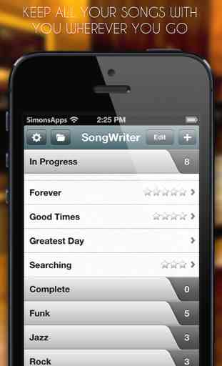 SongWriter - Write lyrics and record melody ideas on the go 1