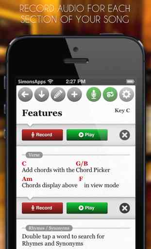 SongWriter - Write lyrics and record melody ideas on the go 3