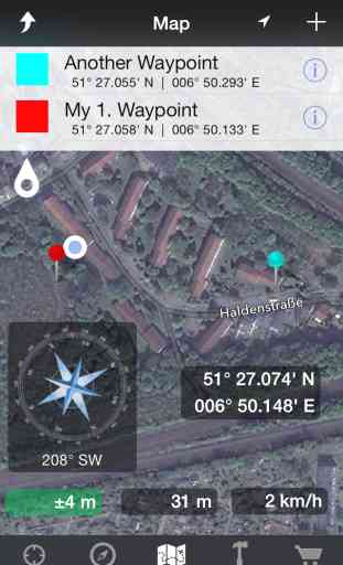 Easy GPS - Coordinates, Compass, Waypoints And Map Data Of Your Choice 1