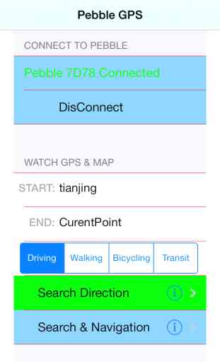 GPS Map for Pebble SmartWatch - mini Wrist Navigator & Maps & Directions & Speeds 3