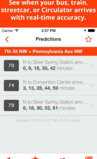 BusTrackDC - real time bus & rail info for DC 2