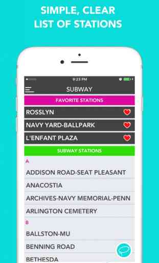 CitySlqr: DC Metro WMATA Transit & Travel App 3