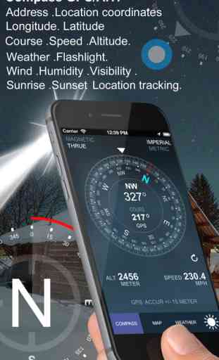 Compass GPS/A.T(Weather,Map,Speedometer,Altimeter) 1