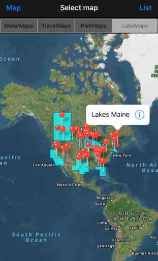 FlyToMap All in One GPS maps marine lakes parks 1