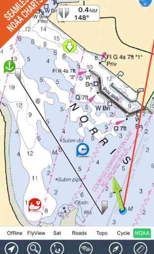 FlyToMap All in One GPS maps marine lakes parks 2