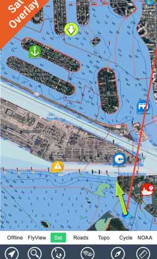 FlyToMap All in One GPS maps marine lakes parks 4