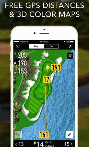 Golf GPS Scorecard + Virtual Golf by GolfLogix GPS 1