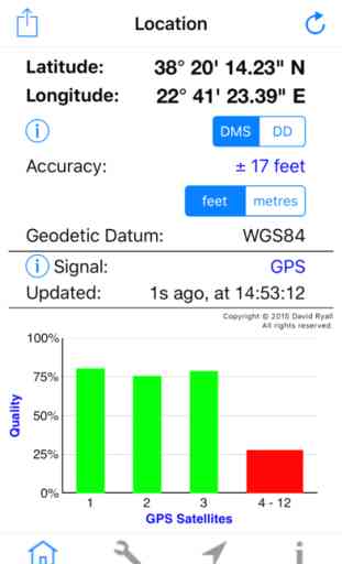 GPS Diagnostic - Satellite Test Tool & Coordinates 1