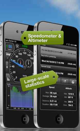 GPSSpeed HD, the GPS tool with speedo, altimeter 1