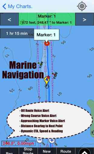 Marine Navigation - Germany - Inland River & Canal Maps - Offline Gps Nautical Charts for Sailing, Boating and Fishing 1