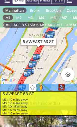 My NYC Next Bus Real Time Pro - Public Transportation Directions and Trip Planner 1