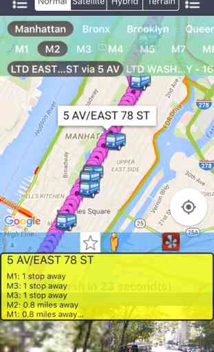 My NYC Next Bus Real Time - Public Transportation Directions and Trip Planner 2