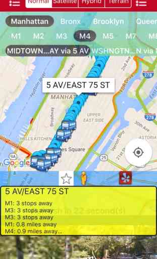 My NYC Next Bus Real Time - Public Transportation Directions and Trip Planner 4