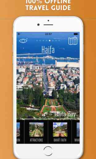 Haifa Travel Guide with Offline City Street Map 1
