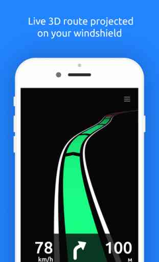 Hudway — HUD navigation app for night-time driving 2