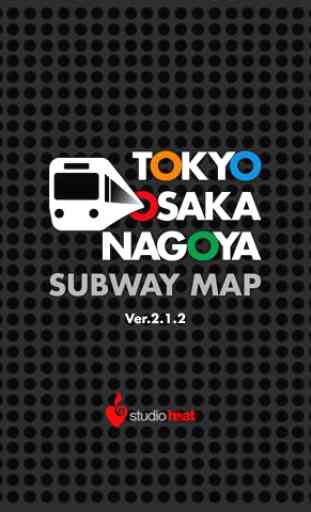 Japan Subway Route Map (Tokyo Osaka Nagoya) 1