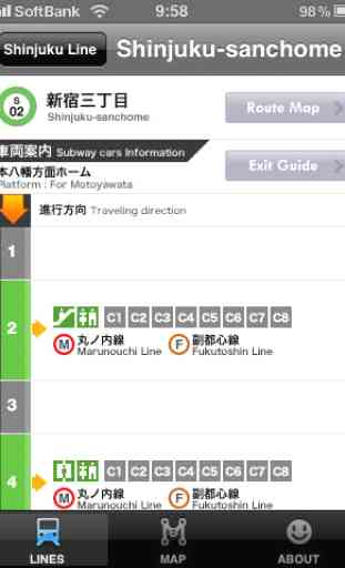 Japan Subway Route Map (Tokyo Osaka Nagoya) 4