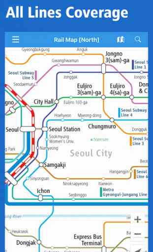 Korea Rail Map - Seoul, Busan & All South Korea 1