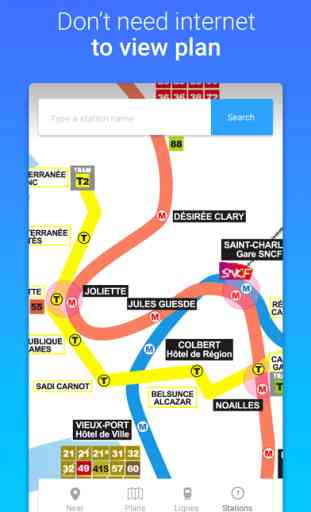 Metro Marseille - Free offline subway maps 1