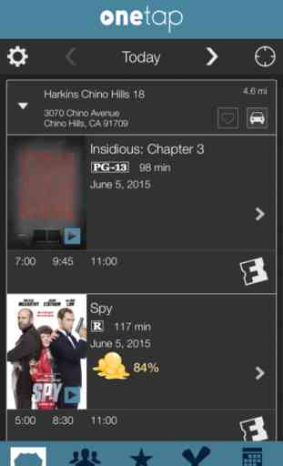 Movies by OneTap - Listings, Trailers & Tickets 2