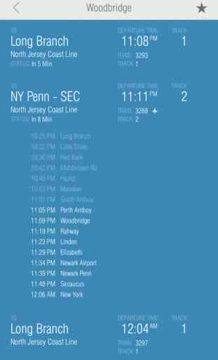New Jersey Rail - Departure View by EasyTransit™ 2