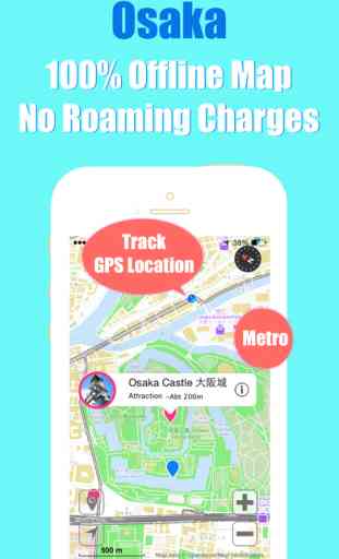 Osaka travel guide with offline map and Kyoto metro transit by BeetleTrip 4