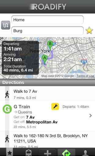 Roadify Transit - Subway and Bus App; Train, Bike, Ferry and car2Go 2