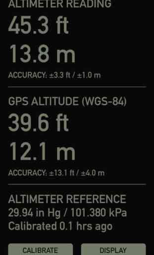 Pro Altimeter - Barometric Altimeter with Manual/GPS/METAR Calibration 2