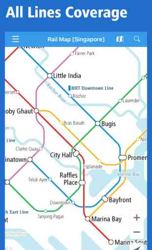 Singapore Rail Map - Subway, MRT & Sentosa 1