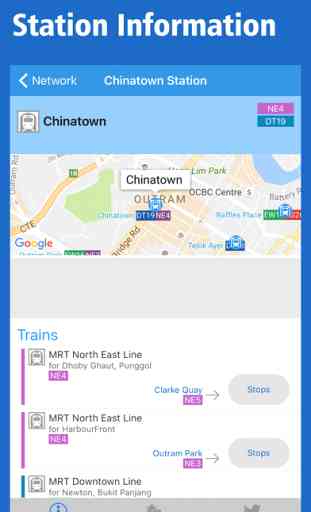 Singapore Rail Map - Subway, MRT & Sentosa 2