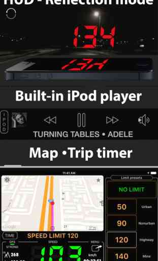 Speedometer Free Speed Limit Alert + GPS Black Box 2