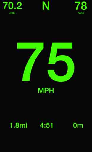 Speedometer. Free - Top Speed, Average Speed, Direction, Elevation, Trip, Fast 3
