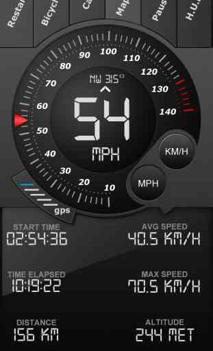 Speedometer GPS Tracker+ HUD and Track information 2
