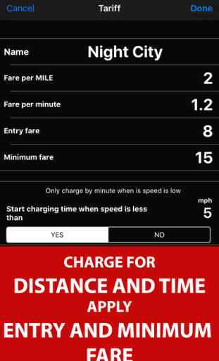 Taximeter. GPS taxi cab meter app. Trip log&stats. 3