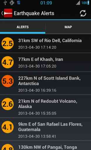 Earthquake Alerts Tracker 1