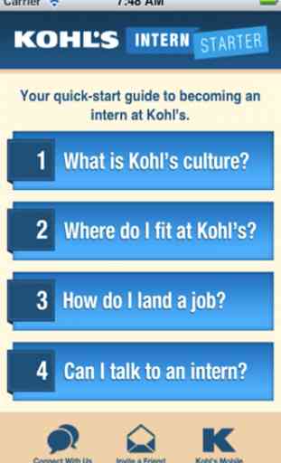 Kohl's Intern Starter App 2