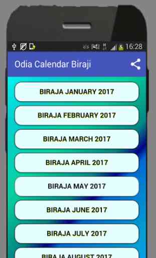 Odia Calendar 2017 Biraji 2
