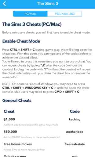 Cheats for The Sims Free - Codes for Sims 4 3 3