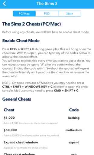 Cheats for The Sims Free - Codes for Sims 4 3 4